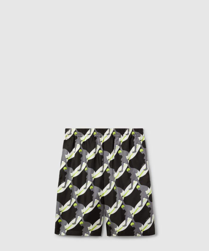 구찌 프린트 실크 트윌 쇼츠 798619