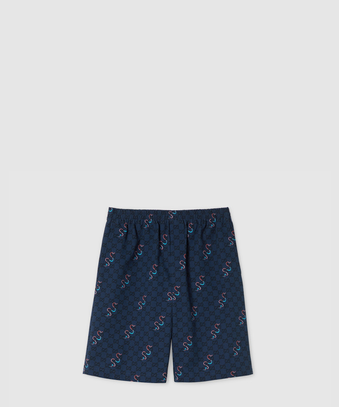 구찌 프린트 코튼 반바지 810782