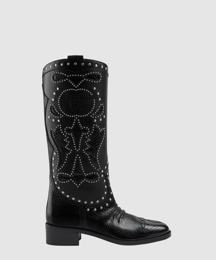 구찌 더블 G스터드 장식의 부츠 ‎719839