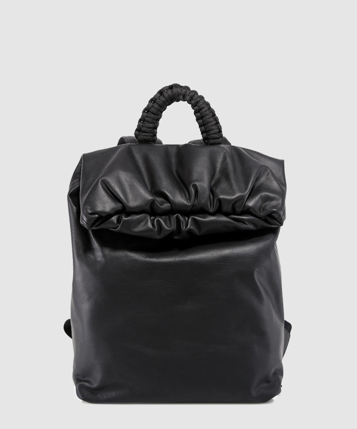 보테가베네타 롤 탑 레더 백팩 629858