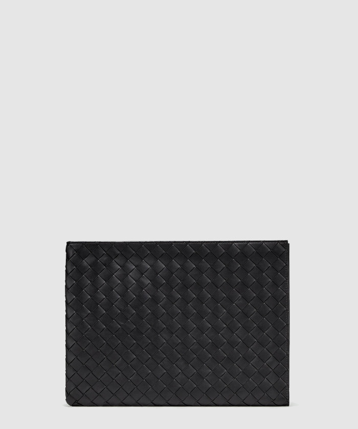 보테가베네타 인트레치아토 하프 파우치 607479