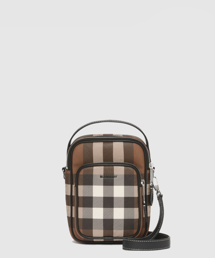 버버리 체크 레더 미니백 80491181