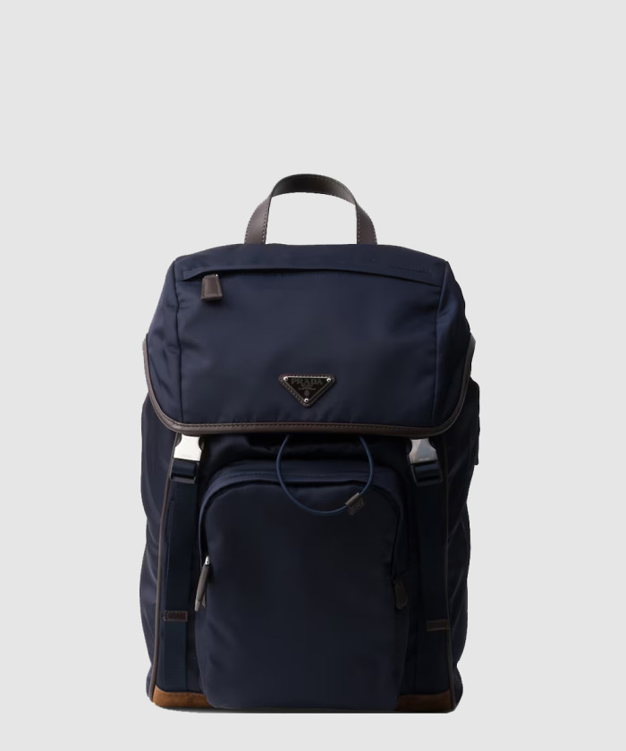 프라다 리나일론 및 가죽 백팩 2VZ135