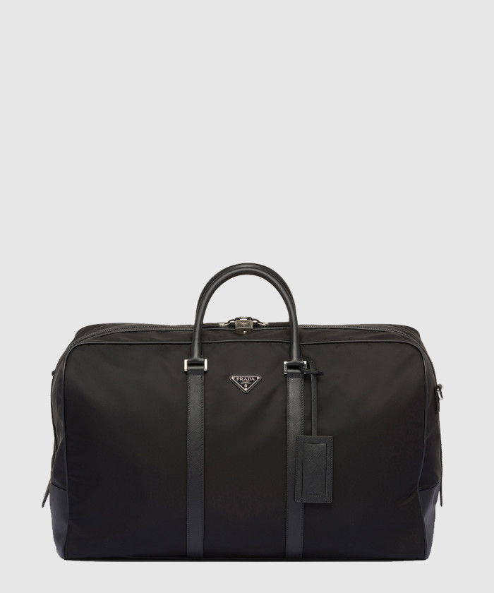 프라다 리나일론 및 사피아노 가죽 더플백 2VC013