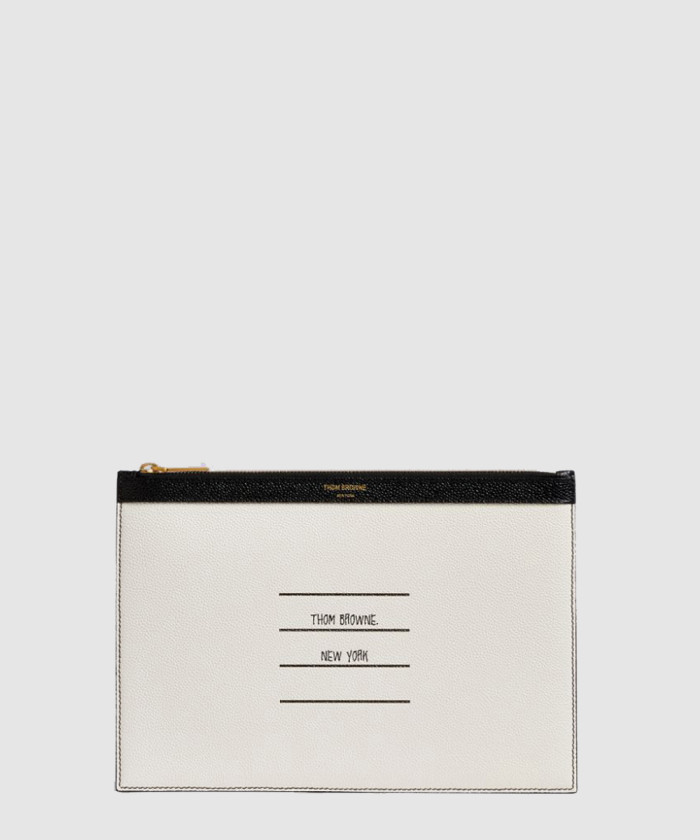 톰브라운 페이퍼 라벨 클러치 MAC075