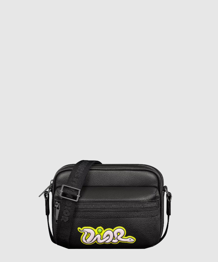 디올 Rider 2.0 KAWS 미니 지퍼 메신저백 2ESWS