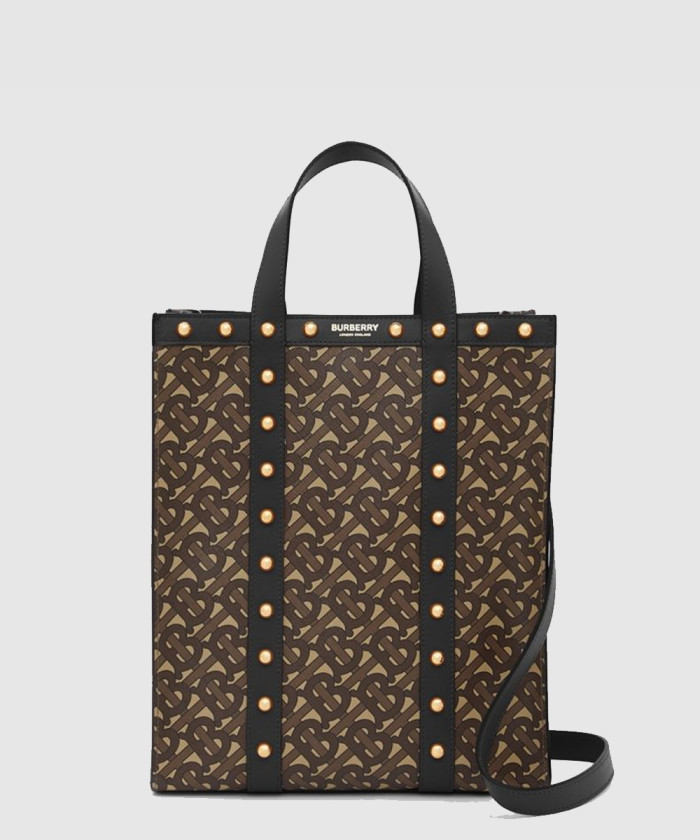 버버리 모노그램 E-캔버스 포트레이트 토트백 80250681