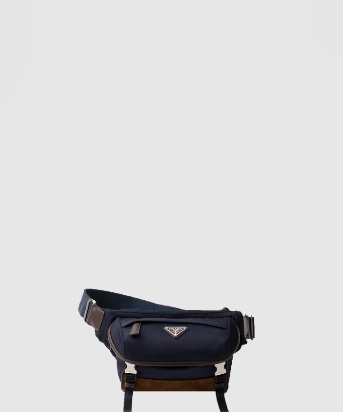 프라다 리나일론 및 사피아노 가죽 숄더백 2VH171