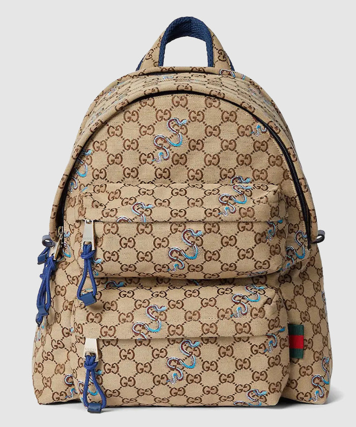 구찌 로고가 적용된 미디엄 백팩 800265