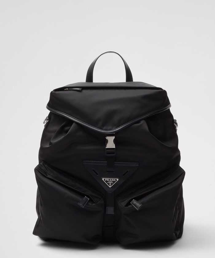 프라다 리나일론 및 가죽 백팩 2VZ108