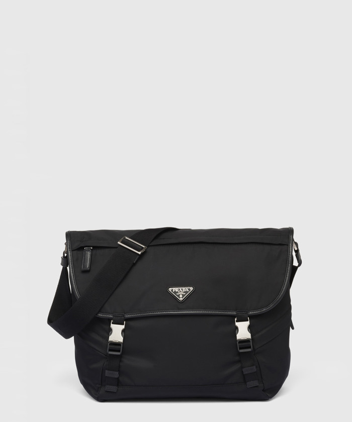 프라다 리나일론 및 사피아노 가죽 숄더백 2VD052