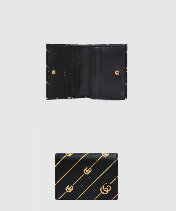 구찌 스트라이프 프린트 접이식 카드지갑 548071