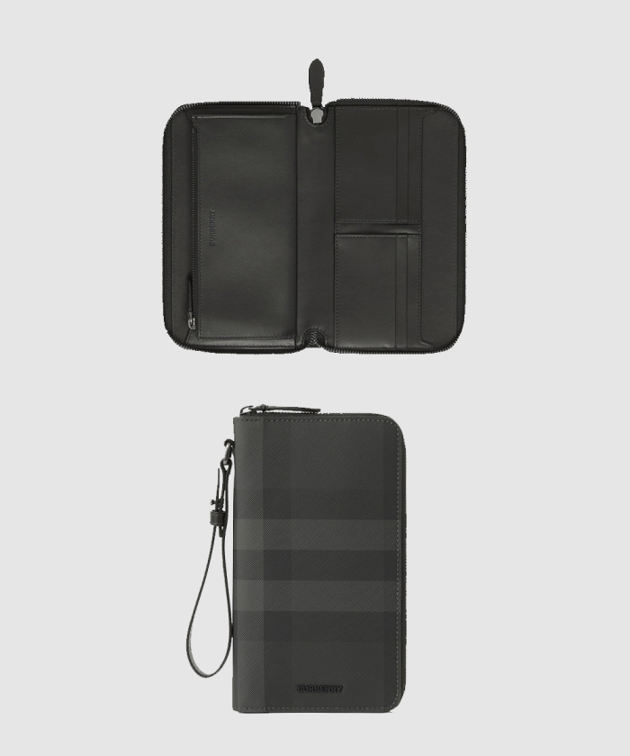 버버리 체크 트래블 지갑 80668391