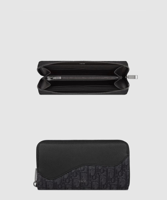 디올 Saddle 지퍼 장지갑 2ADBC