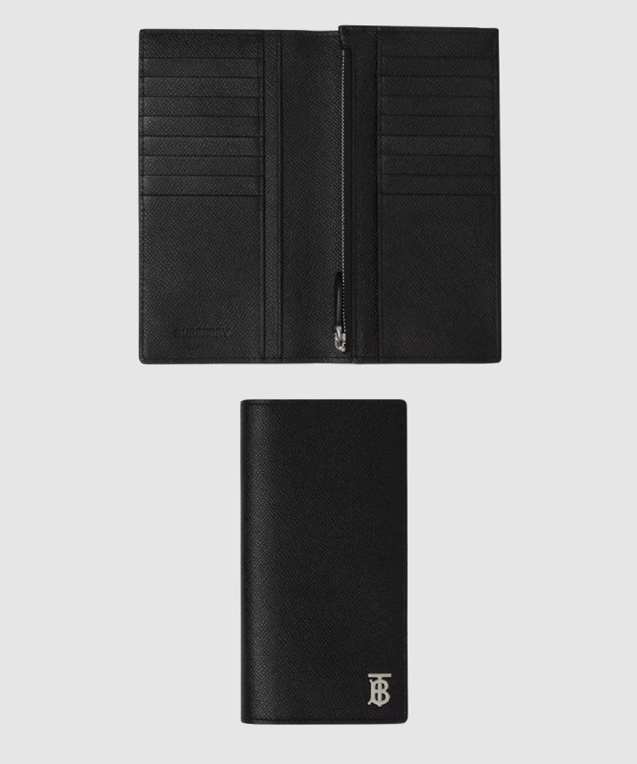 버버리 레더 TB 장지갑 80626921