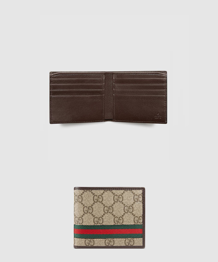 구찌 GG 수프림 웹 반지갑 138042