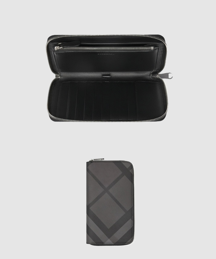 버버리 체크 지퍼 머니클립 8006063