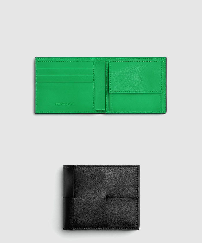 보테가베네타 동전 지갑을 갖춘 카세트 폴더형 지갑 749455