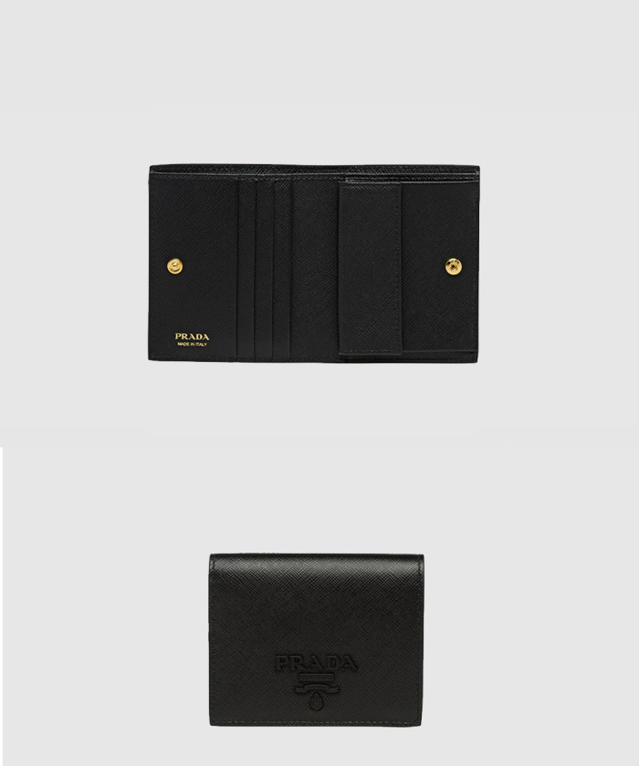 프라다 모노크롬 카드지갑 1MV204