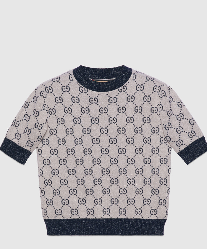 구찌 GG 라메 자카드 탑 692717