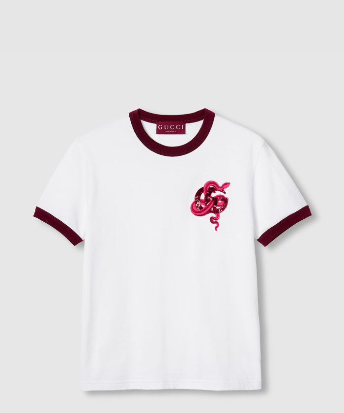 구찌 니트 코튼 티셔츠 813753