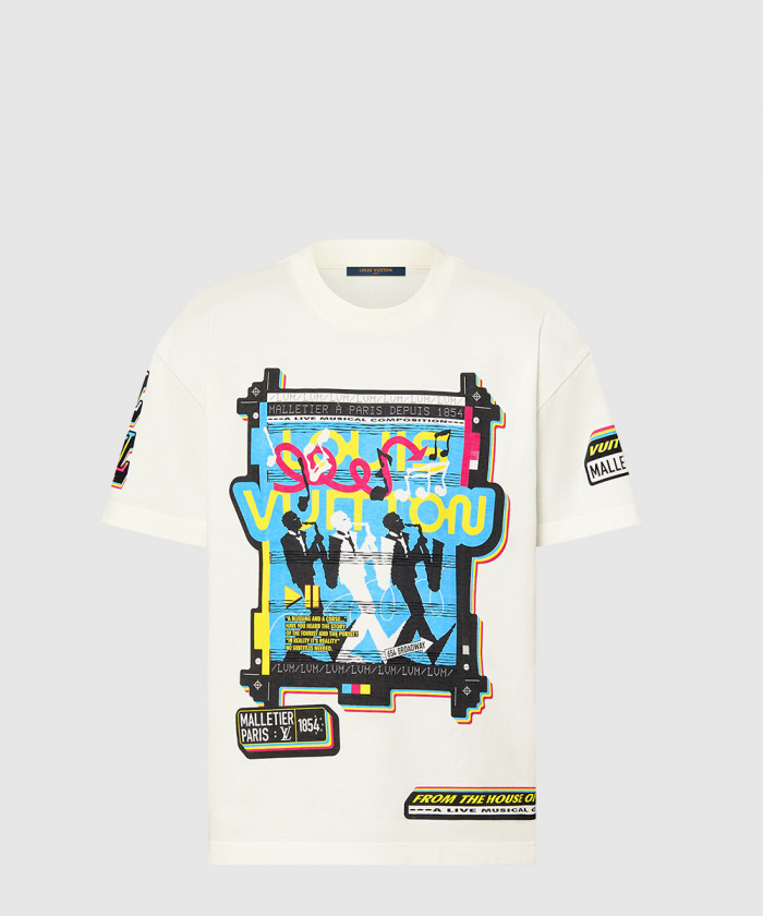 루이비통 재즈 플라이어 쇼트 슬리브 티셔츠 1AATZG