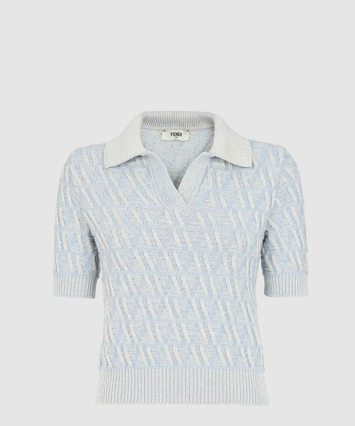 펜디 FF 울 및 캐시미어 폴로 셔츠 FZXD06