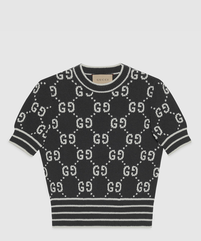 구찌 GG 코튼 자카드 탑 753914