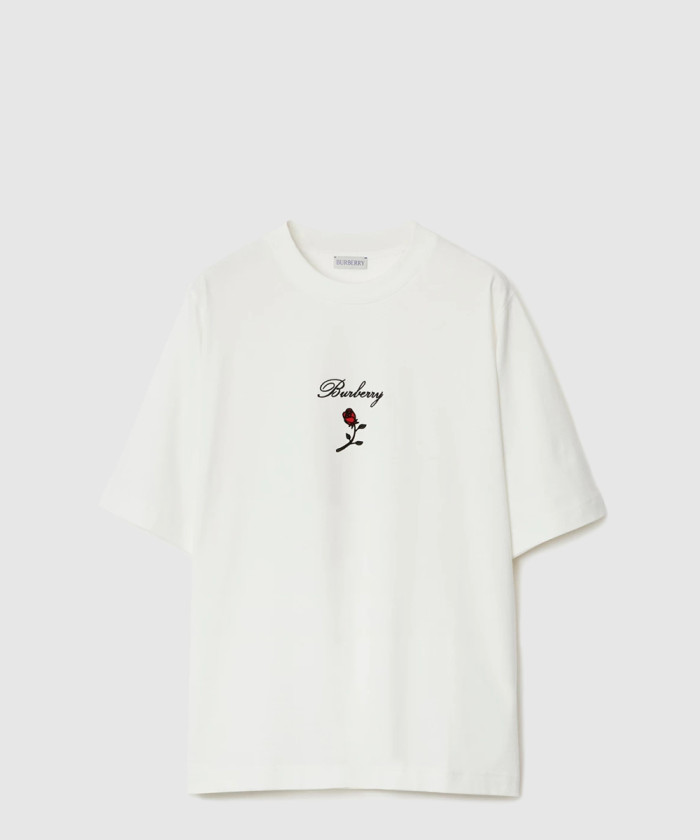 버버리 로즈 코튼 티셔츠 80836471