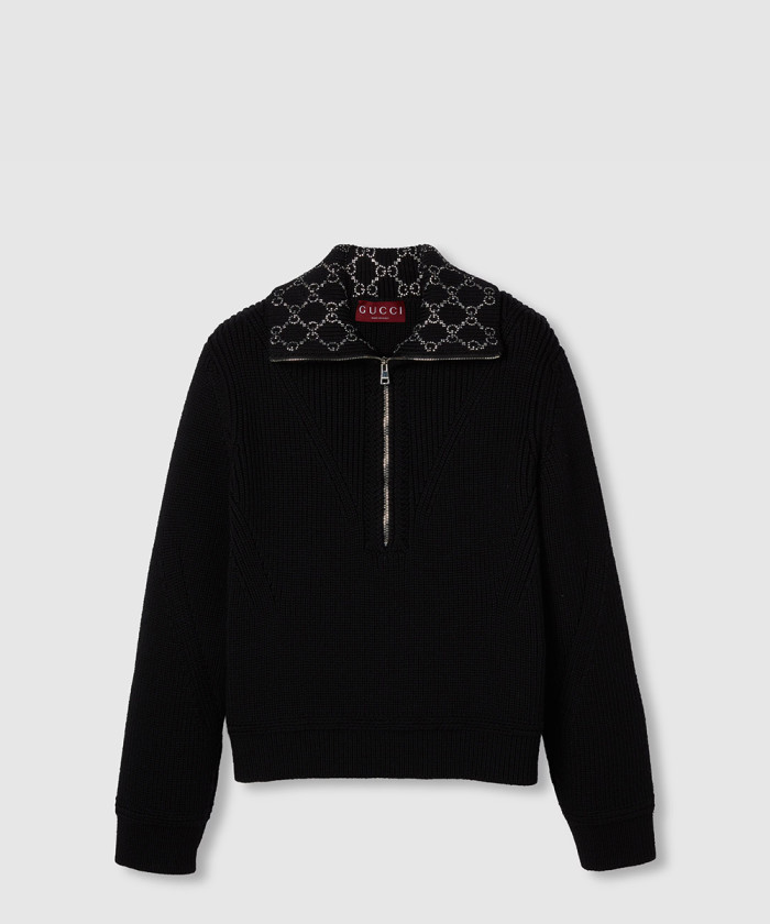 구찌 GG 자수 울 탑  ‎794117