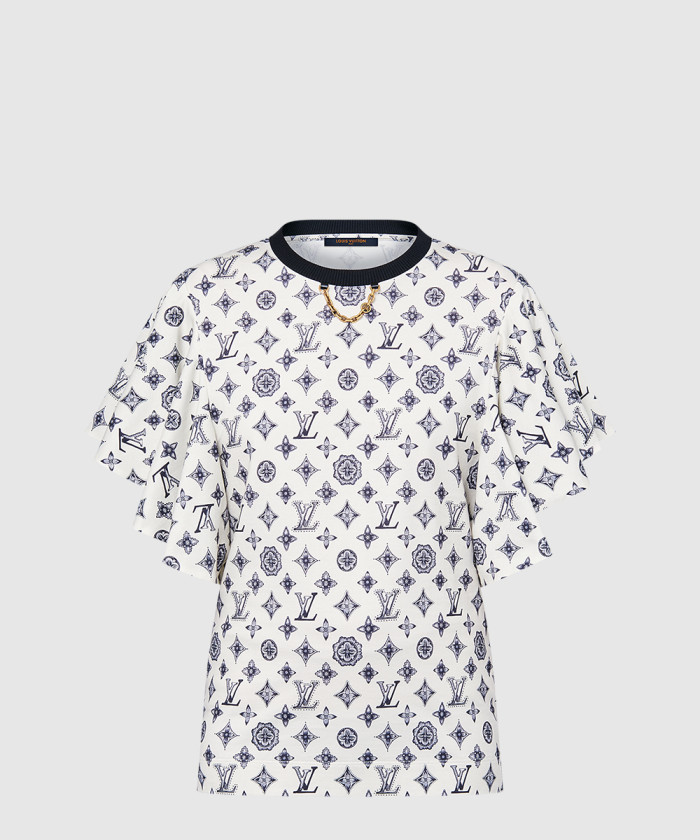 루이비통 모노그램 플라운스 슬리브 티셔츠 1AGQB1