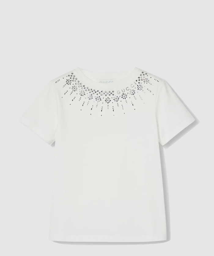 구찌 자수 코튼 티셔츠 781529