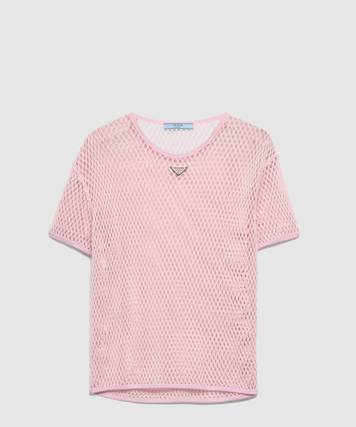 프라다 코튼 메쉬 탑 39598G