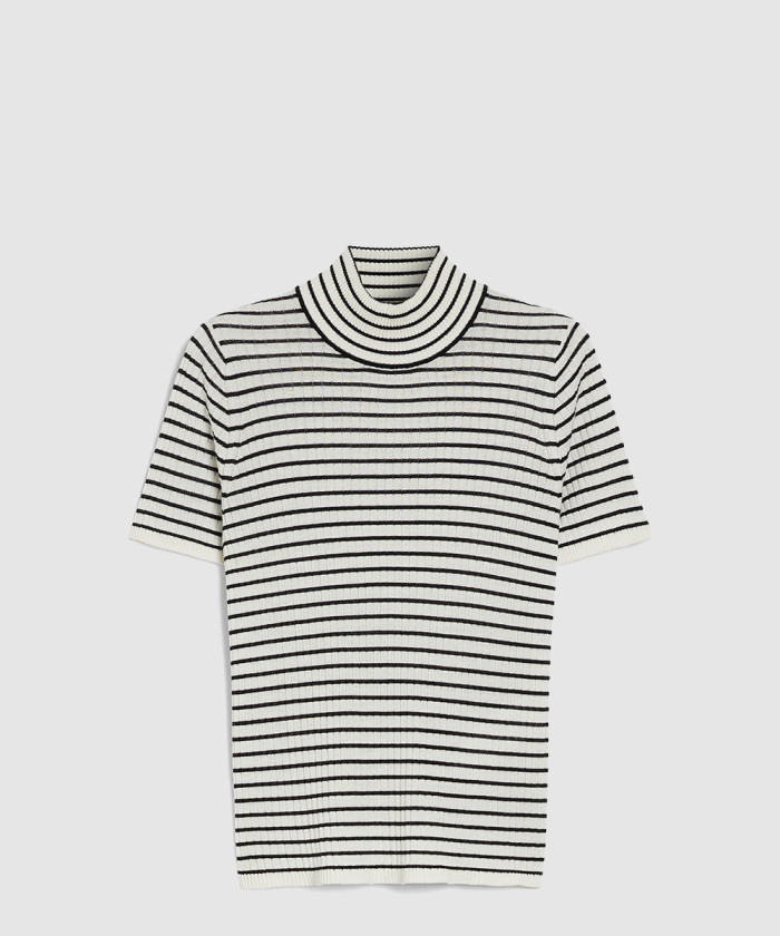 막스마라 울 및 실크 터틀넥