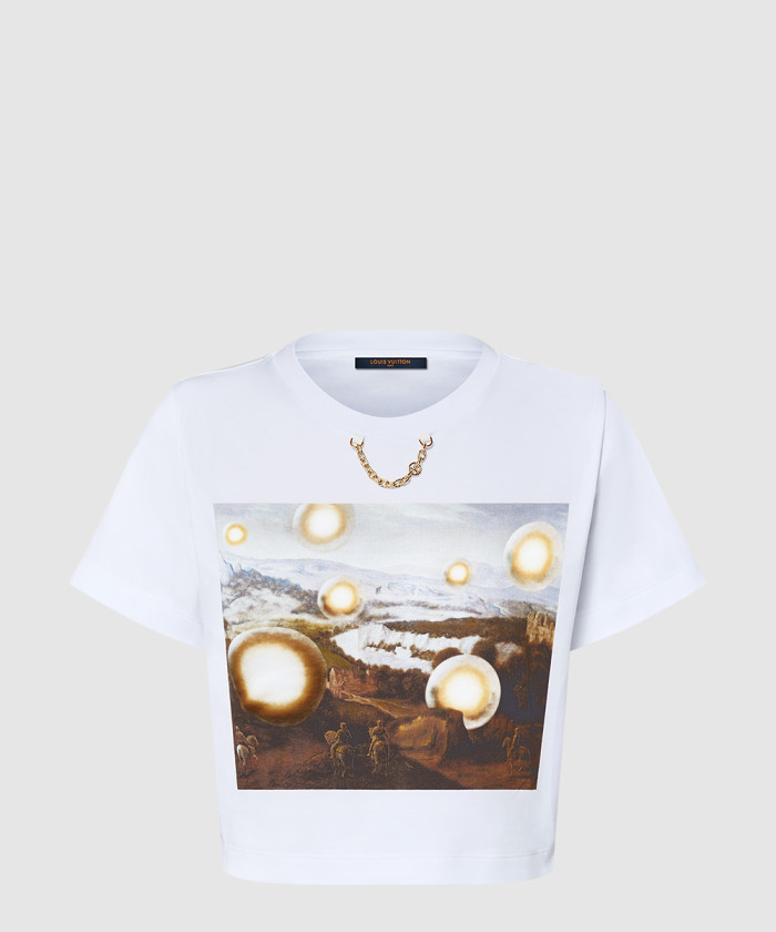 루이비통 루이 비통 x 로랑 그라소 프린트 티셔츠 1AHIND