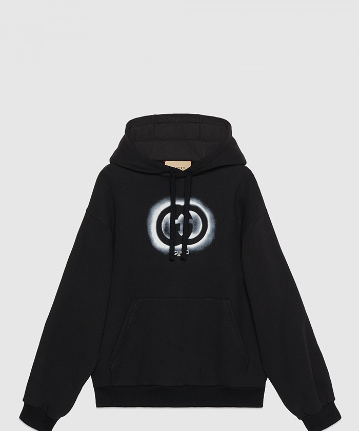 구찌 코튼 저지 후드 스웨트셔츠 770839