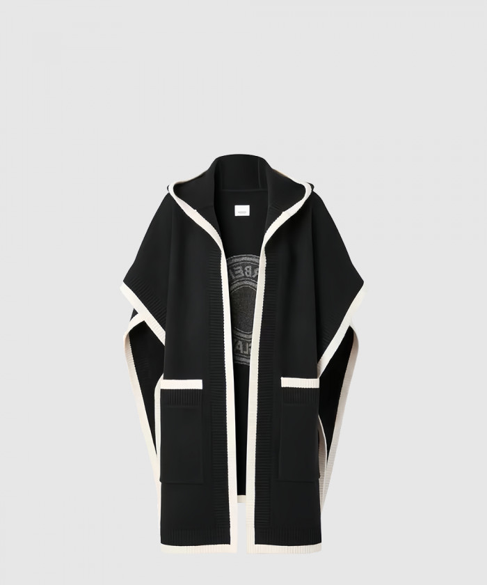 버버리 울 카라 후디 케이프 80560101