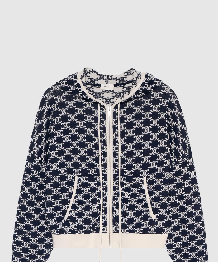 셀린느 트리오페 코튼 부클레 후디 2A82V8