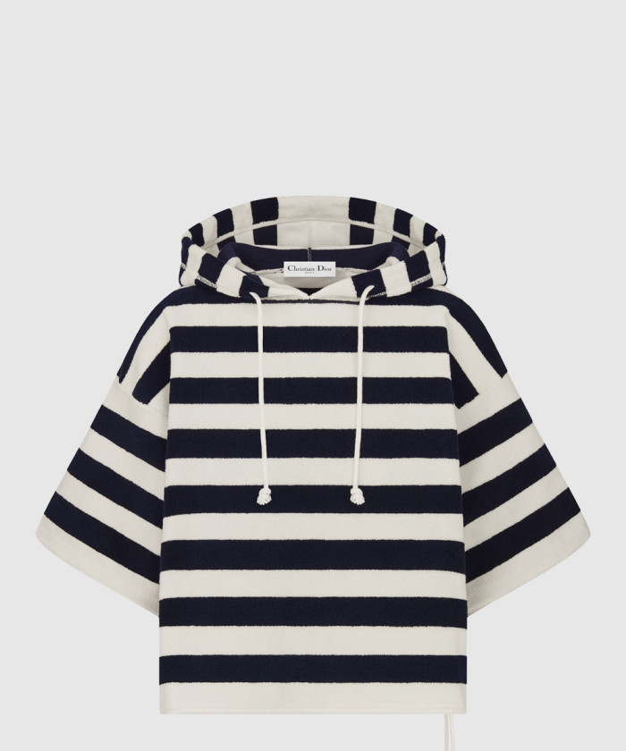 디올 반소매 후드 스웨트셔츠 444S8