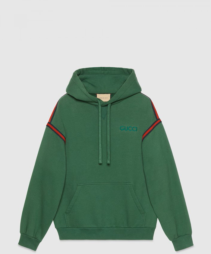 구찌 코튼 저지 후드 스웨트셔츠 768444