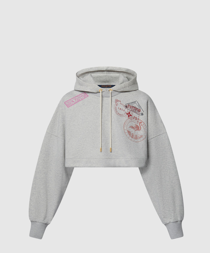 루이비통 트래블 스탬프 크롭드 후디 1AGDAI