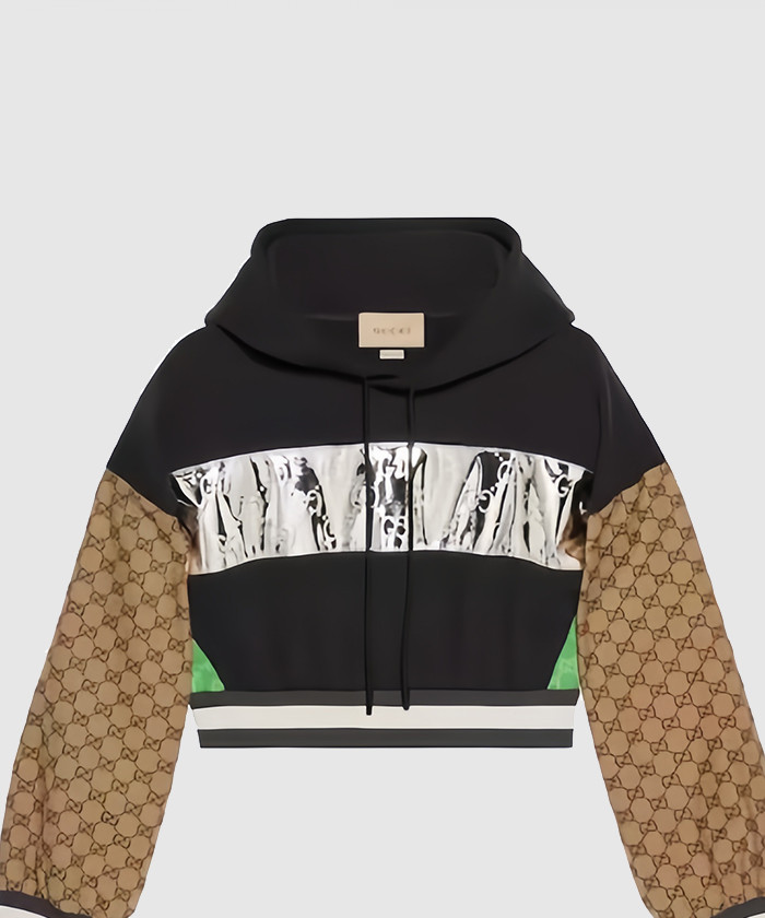 구찌 코튼 저지 후드 스웨트셔츠 753561