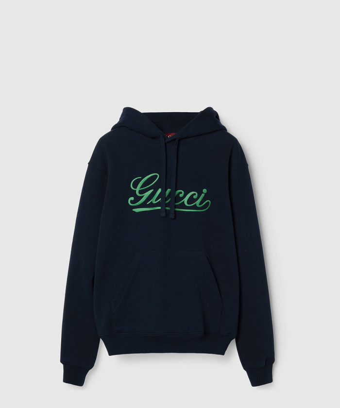 구찌 코튼 저지 후드 스웨트셔츠 788771