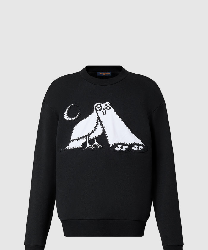 루이비통 코믹스 아울 패치 크루넥 1AB4VO