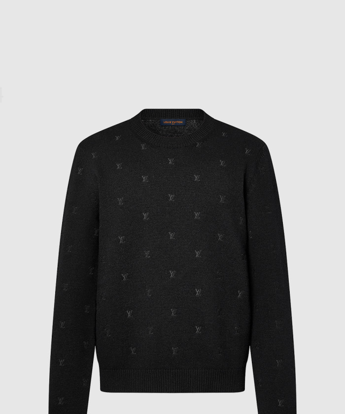 루이비통 엠브로이더드 시그니처 메리노 크루넥 1AFIXC