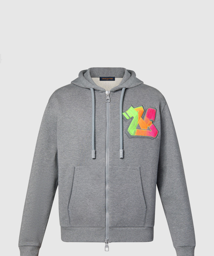 루이비통 그래피티 엠브로이더드 지퍼 후디 1AA4X5