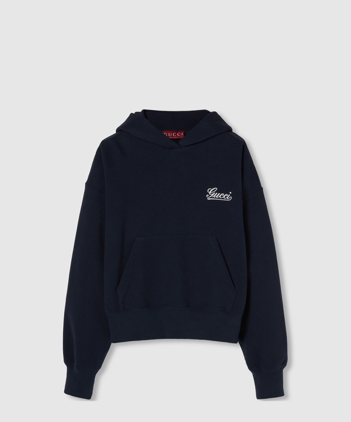 구찌 코튼 저지 후드 스웨트셔츠 787274