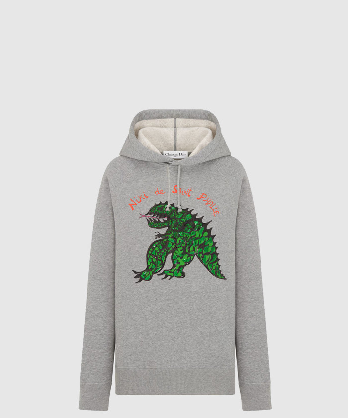 디올 자수 후드 스웨트셔츠 413S0