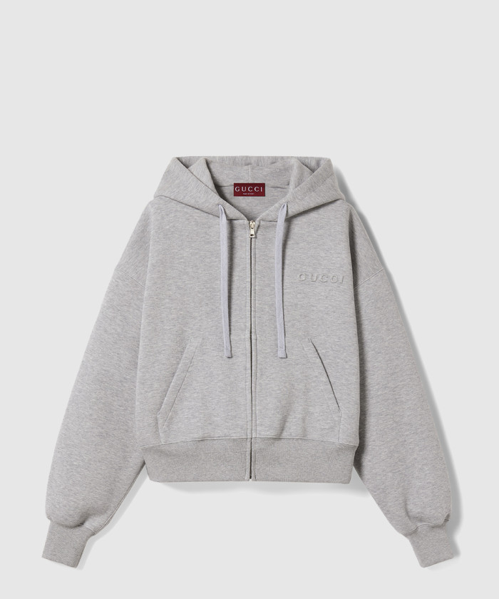 구찌 코튼 저지 후드 스웨트셔츠 807885