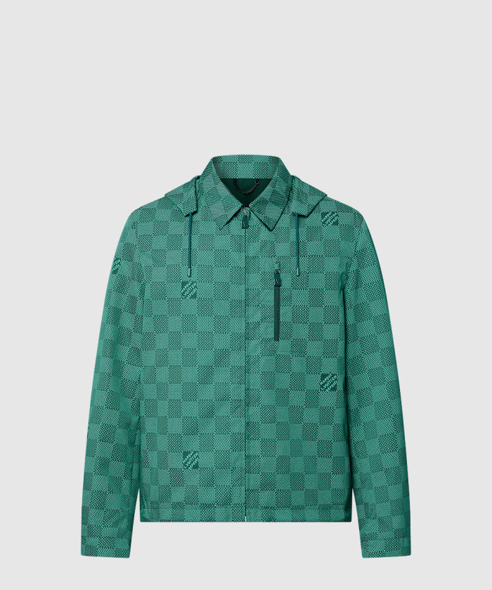 루이비통 프린티드 나일론 후디드 윈드브레이커 1AFQD4